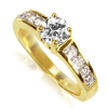 0.85 Ct. Twt. Diamond Engagement Ring in 18k White Gold